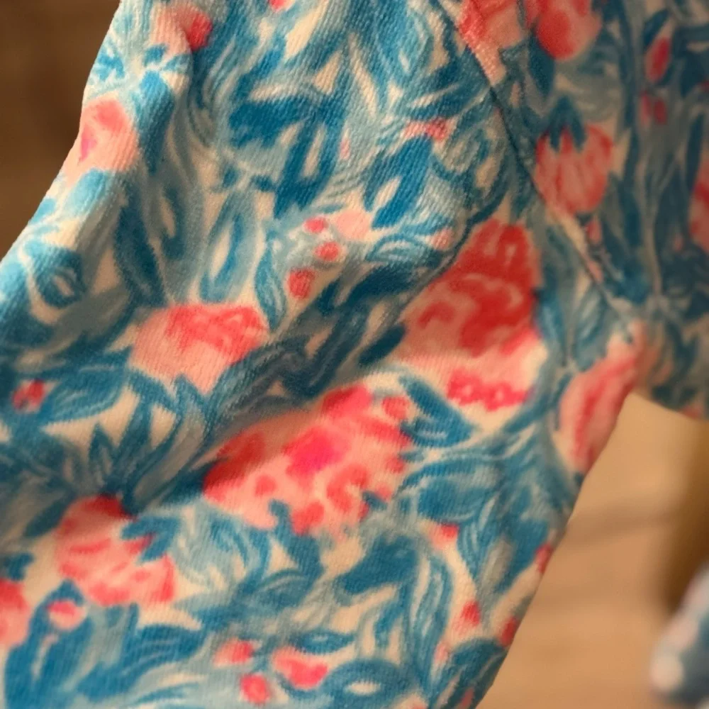 Lilly Pulitzer Blue and Pink Floral Robe - Picture 3 of 5